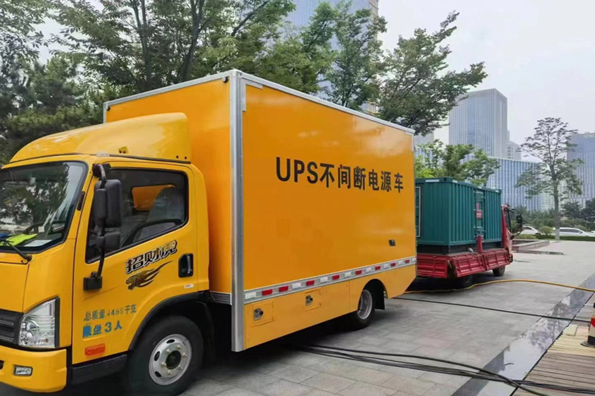 蒸湘发电机租赁施工现场